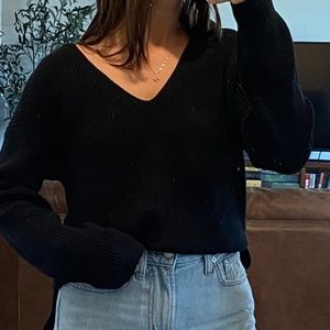 NWT J. Crew Ribbed V-Neck Beach Sweater XXS